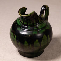 Vintage Mexican Drip Glaze Pottery Vessels