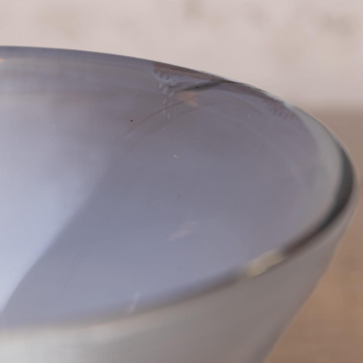 Handblown Milky Glass Bowl