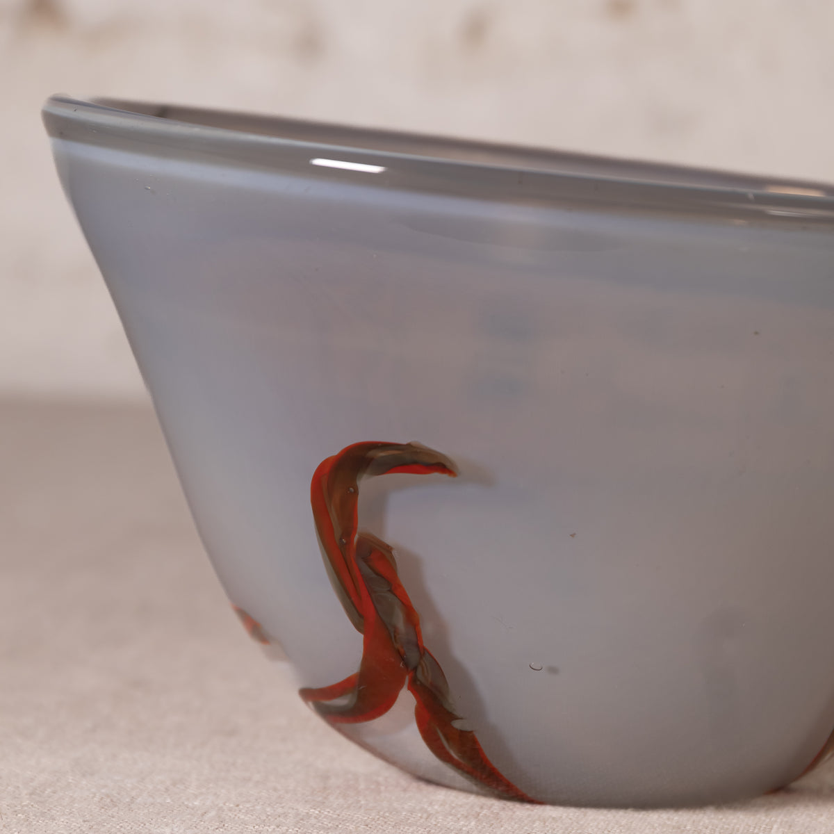 Handblown Milky Glass Bowl