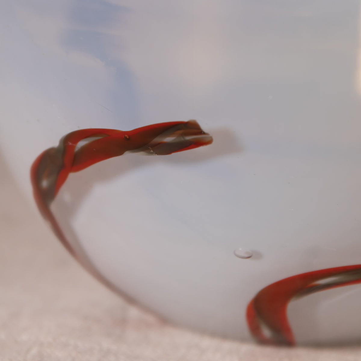 Handblown Milky Glass Bowl