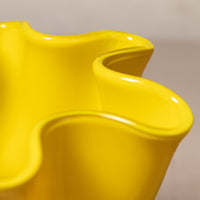 Vintage Yellow Murano-Style Vase