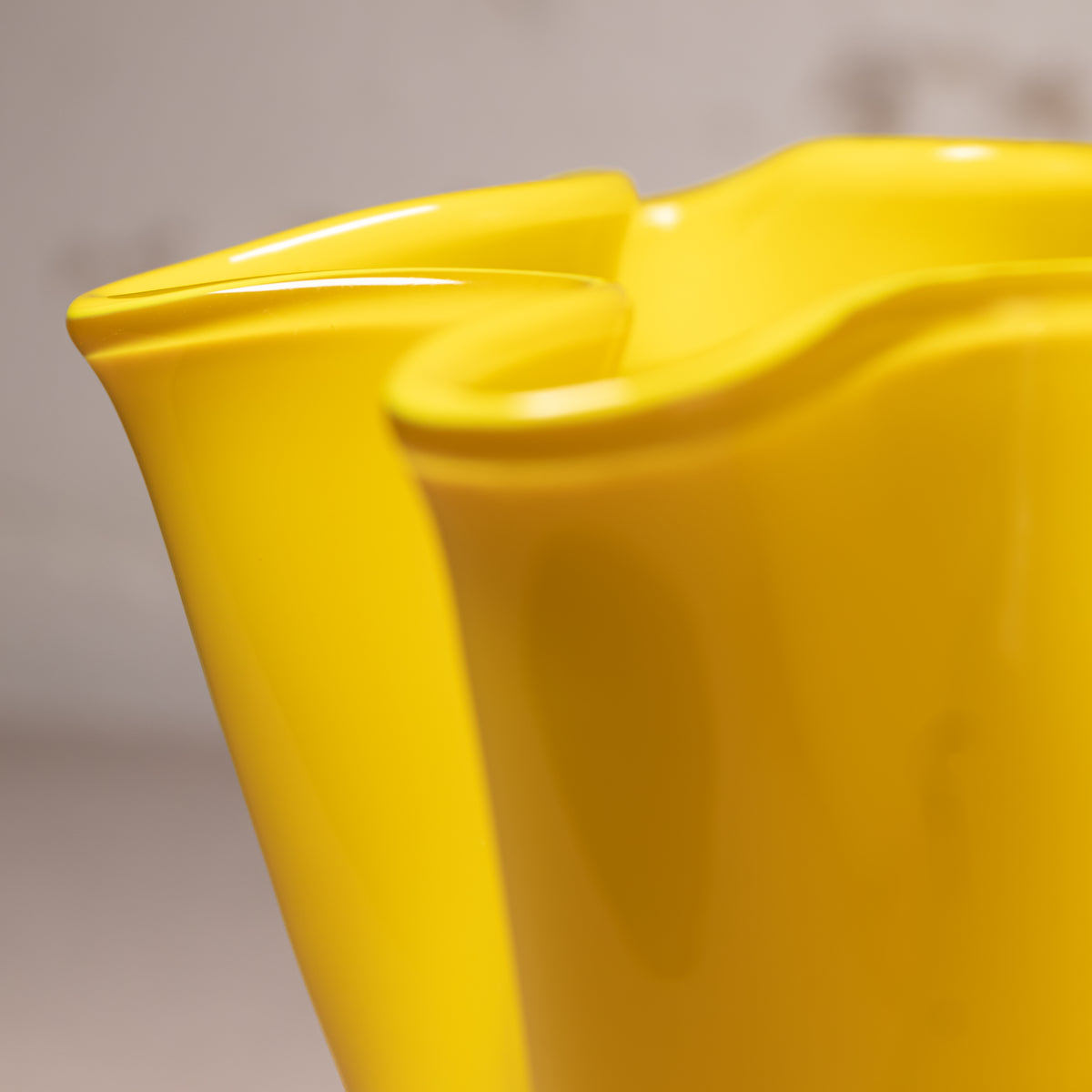 Vintage Yellow Murano-Style Vase