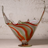 Colorful Hand-Blown Glass Bowl