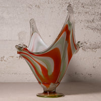 Colorful Hand-Blown Glass Bowl