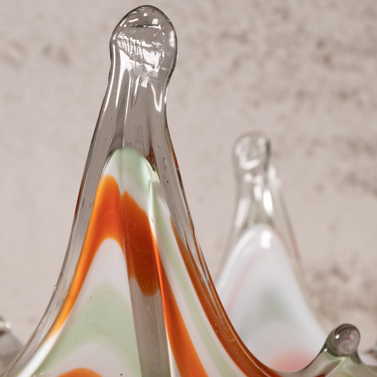 Colorful Hand-Blown Glass Bowl