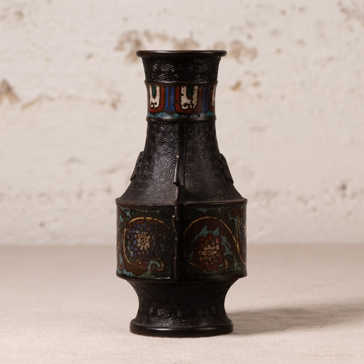 Antique Japanese Champlevé Vase