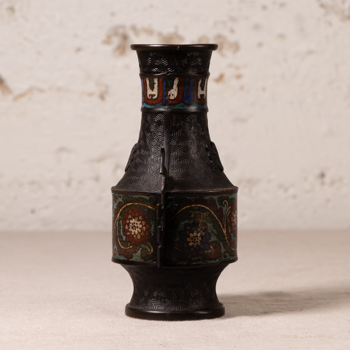 Antique Japanese Champlevé Vase