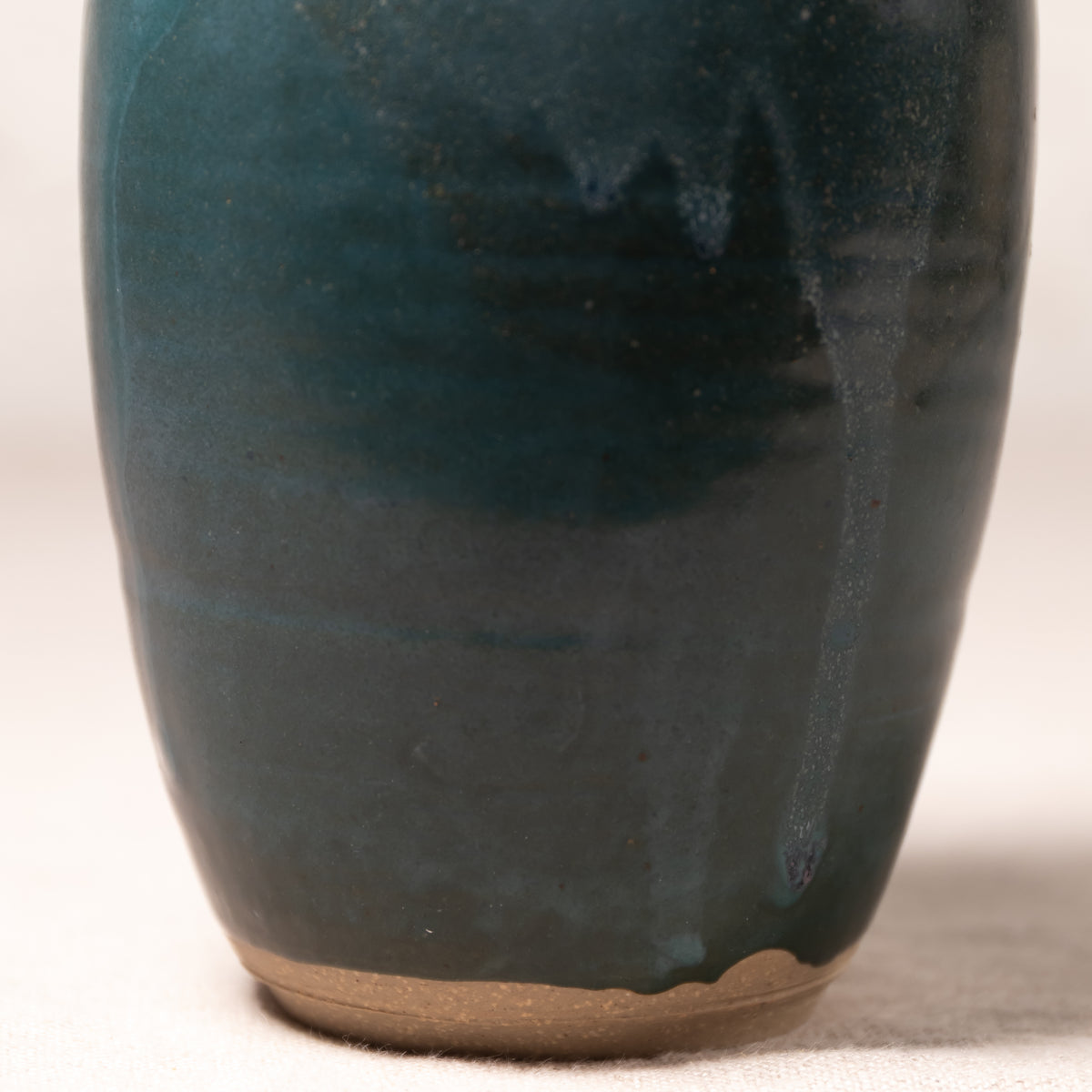 Teal Ripple Vase
