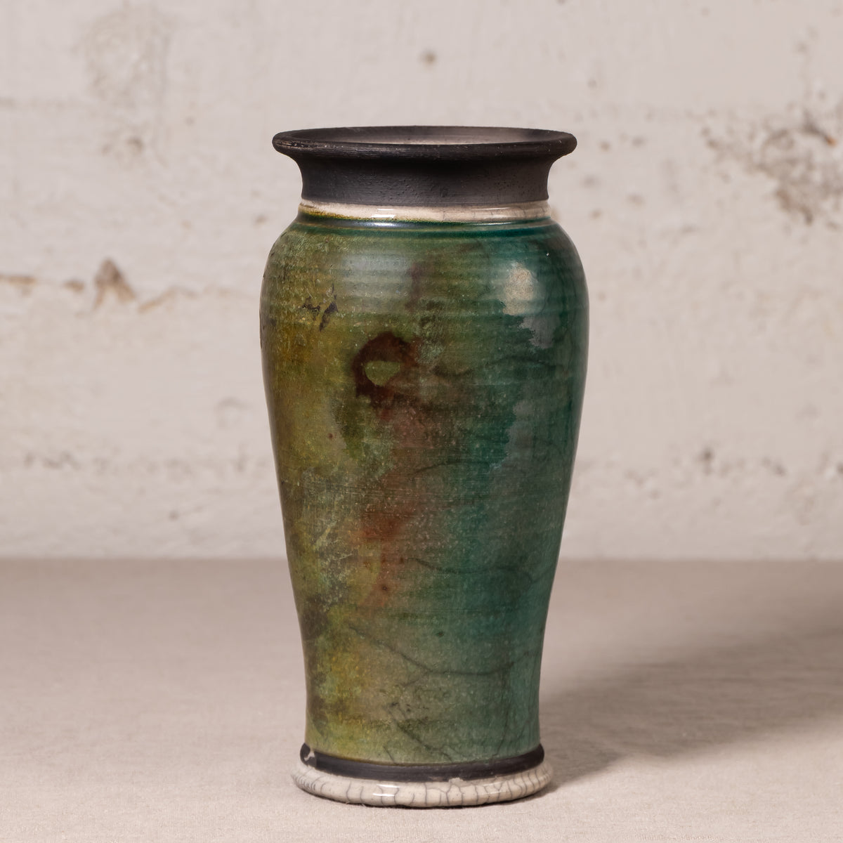 Emerald Glazed Vase