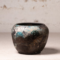 Earth & Moss Glazed Ceramic Vessel