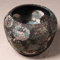 Earth & Moss Glazed Ceramic Vessel