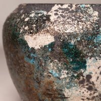 Earth & Moss Glazed Ceramic Vessel