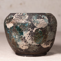 Earth & Moss Glazed Ceramic Vessel