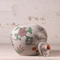 Peacock Famille Rose Porcelain Vase