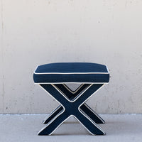 Indigo Upholstered Stool
