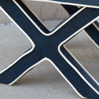 Indigo Upholstered Stool