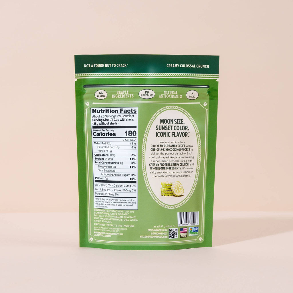 Joon Dill Pickle Pistachios - 4.5oz Resealable Bag Joon Modern Nomad Home decor store Denver CO Colorado