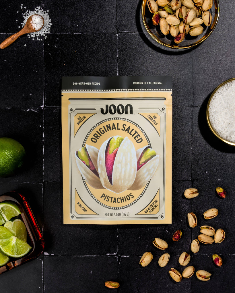 Joon Original Salted Pistachios - 4.5oz Resealable Bag Joon Modern Nomad Home decor store Denver CO Colorado