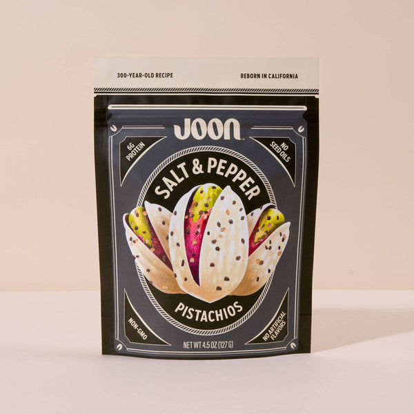 Joon Salt and Pepper Pistachios - 4.5oz Resealable Bag Joon Modern Nomad Home decor store Denver CO Colorado