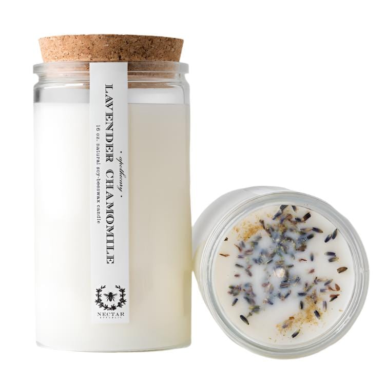 Lavender Chamomile: Apothecary Candle (Calming) Nectar Republic Modern Nomad Home decor store Denver CO Colorado