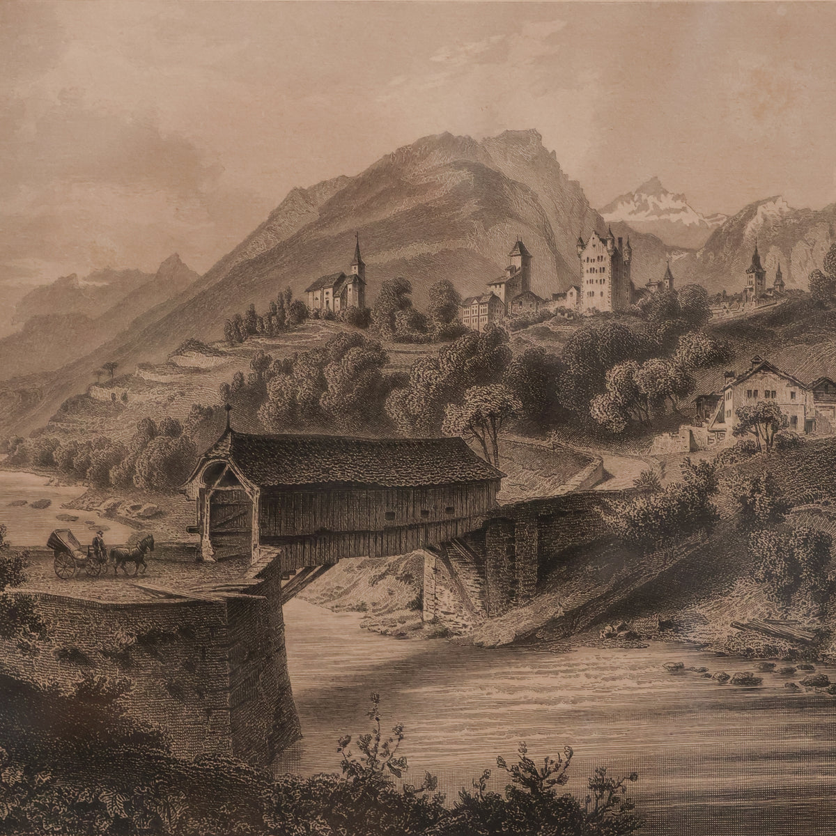Leuk Loueche Framed Print