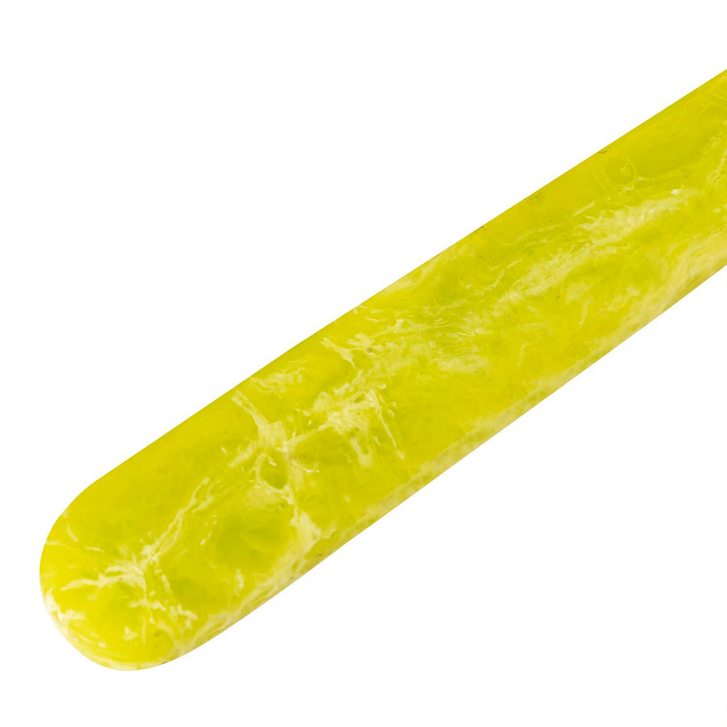 Lime Green resin handle on a white background