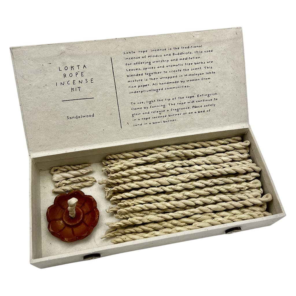Lokta Rope Incense Box Set SLATE + SALT Modern Nomad Home decor store Denver CO Colorado