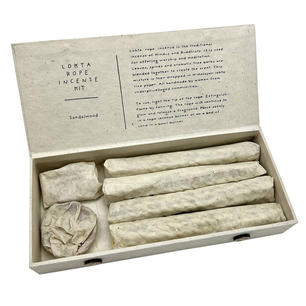Lokta Rope Incense Box Set SLATE + SALT Modern Nomad Home decor store Denver CO Colorado