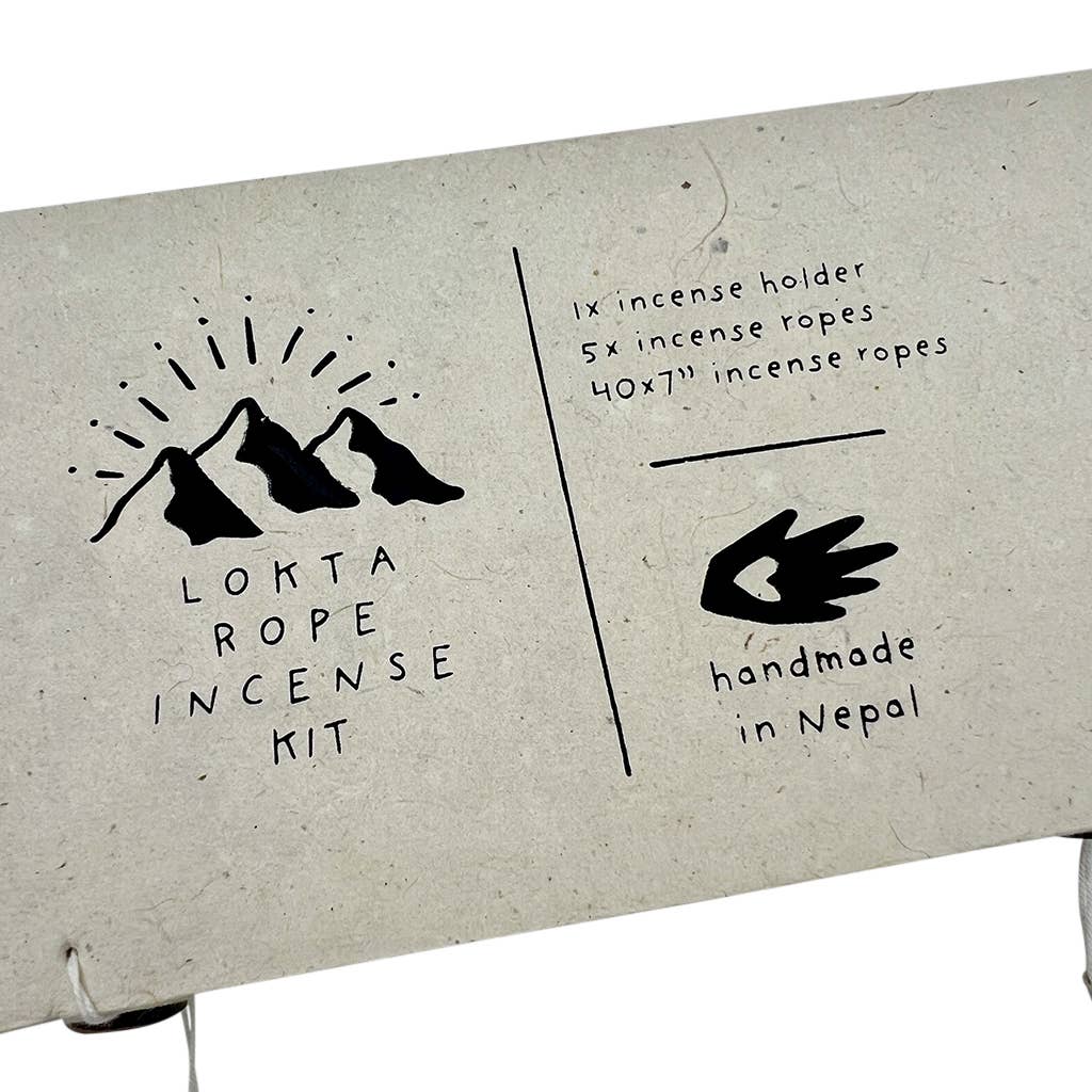 Lokta Rope Incense Box Set SLATE + SALT Modern Nomad Home decor store Denver CO Colorado