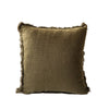 Luxe Linen Fringe Edge Square Throw Pillow Co.House Designs Modern Nomad Home decor store Denver CO Colorado