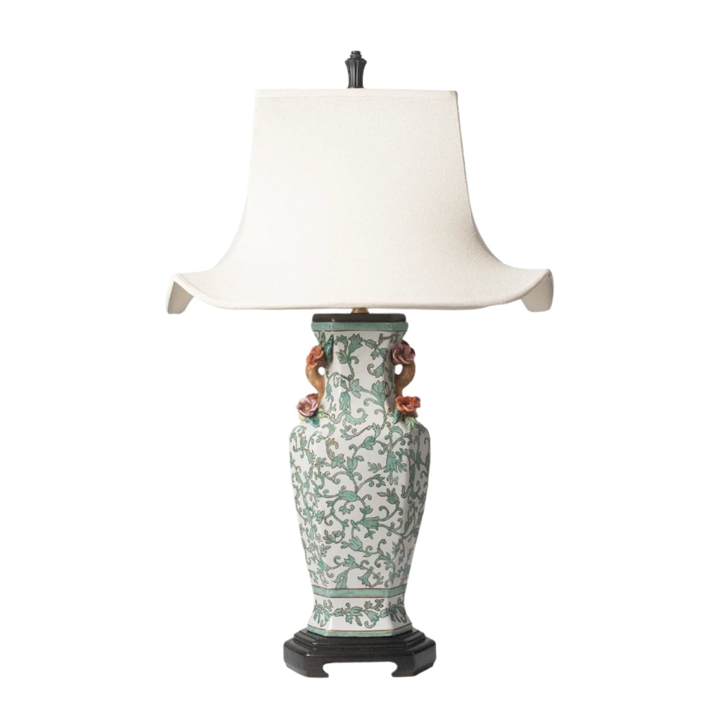 MM | Porcelain Famille Vert Lamp Modern Nomad Home Modern Nomad Home decor store Denver CO Colorado