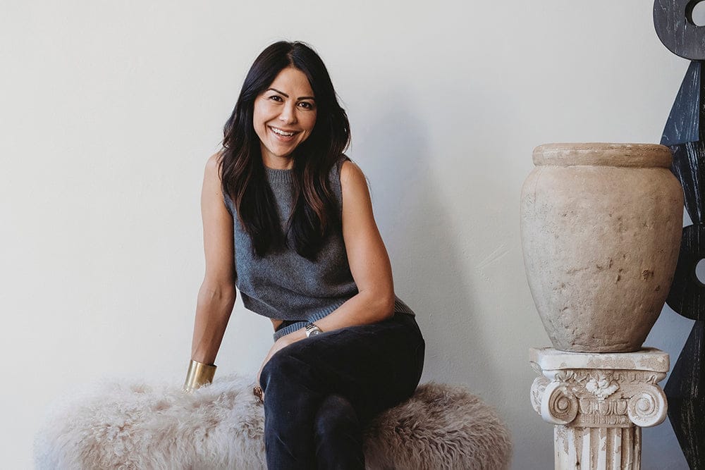 Becky Miller of Modern Nomad smiling, interior design.