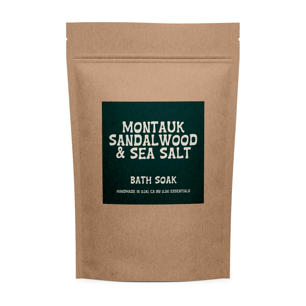 Montauk Sandalwood & Sea Salt Bath Soak Ojai Essentials Modern Nomad Home decor store Denver CO Colorado