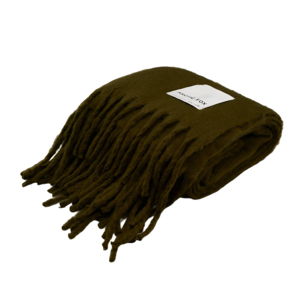 The Reykjavik Throw - 100% Recycled - Sea Kelp - FW25 Arctic Fox & Co. - North America Modern Nomad Home decor store Denver CO Colorado