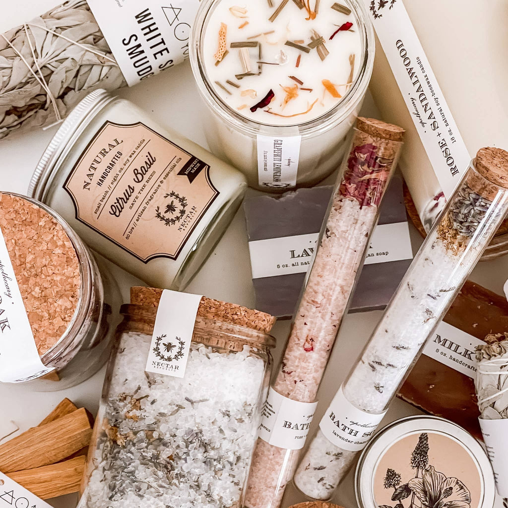 Rose Sandalwood : Bath Soak Tube Nectar Republic Modern Nomad Home decor store Denver CO Colorado