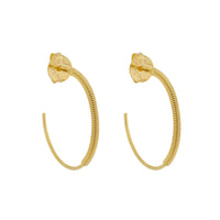 Gold Coil Hoops
