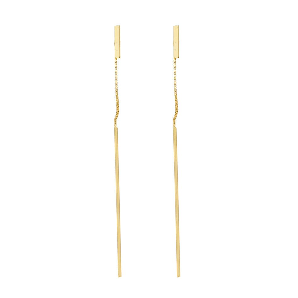 Gold Plated Drop Earring Modern Nomad Home Modern Nomad Home decor store Denver CO Colorado