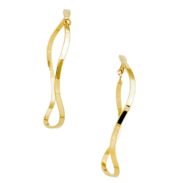 Gold Wavy Hoops Modern Nomad Home Modern Nomad Home decor store Denver CO Colorado