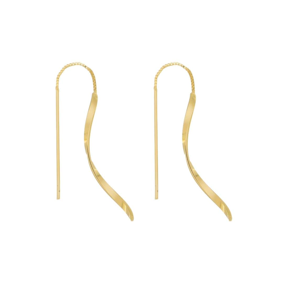 Wavy Thread Earrings