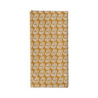 Sunburst Dark Honey Block Printed Napkins (Set of 4)