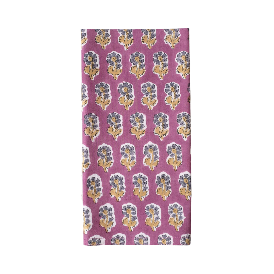Malin Jewel Block Printed Napkins (Set of 4)