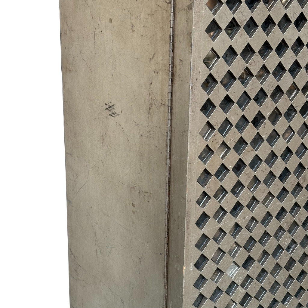 Signed Phyllis Morris Cabinet Micro Mirrors side view