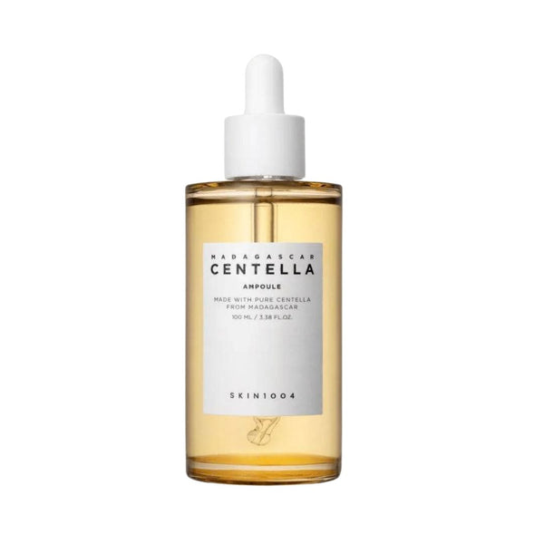 Bottle of Skin1004 Madagascar Centella Ampoule on a white background