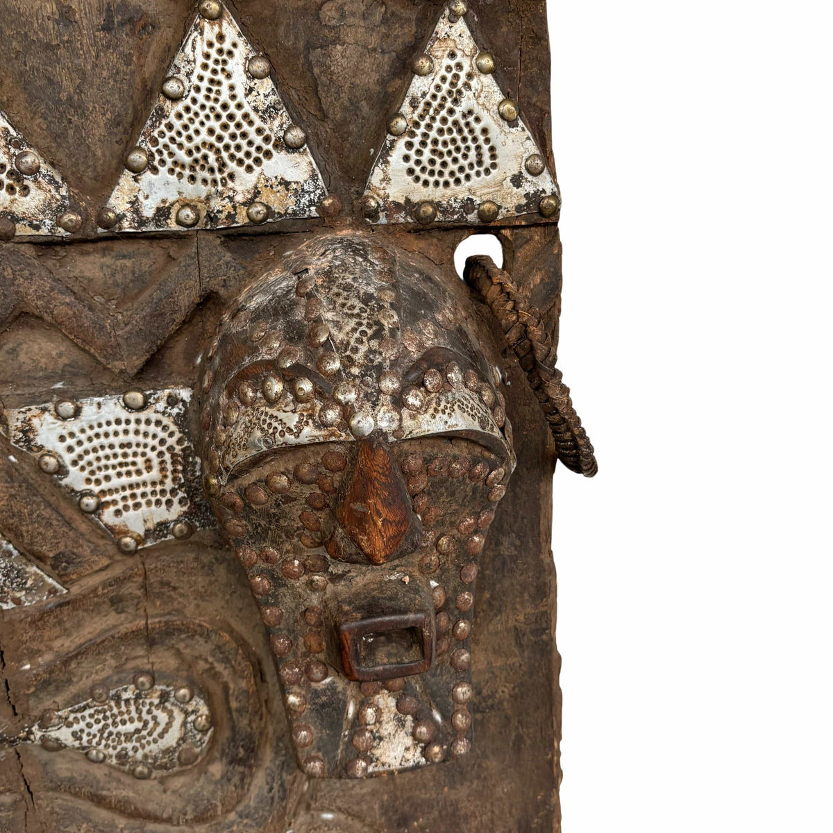African Congolese Songye Door close up on face