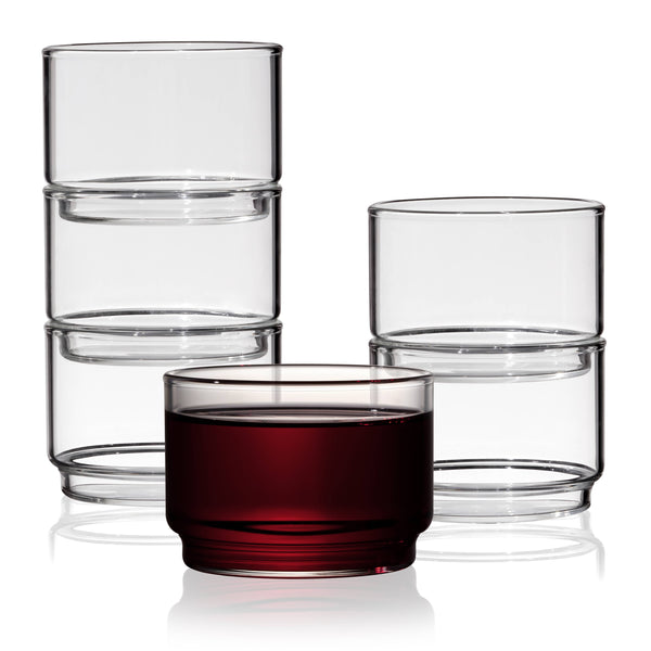 Stackable Bodega Glasses Viski Modern Nomad Home decor store Denver CO Colorado