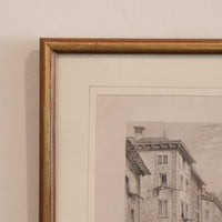 Street in Sion. - Valais. Framed Print