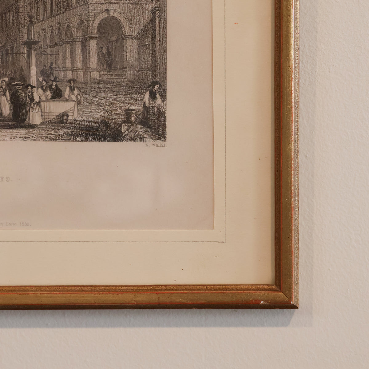 Street in Sion. - Valais. Framed Print
