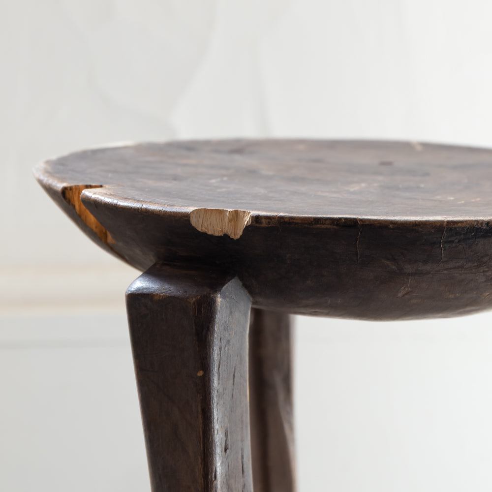 Vintage African Hand Carved Stool