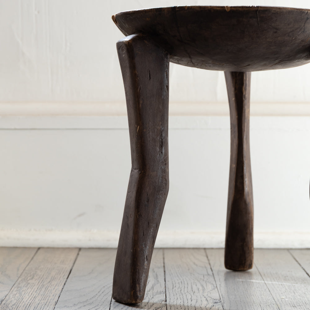 Vintage African Hand Carved Stool