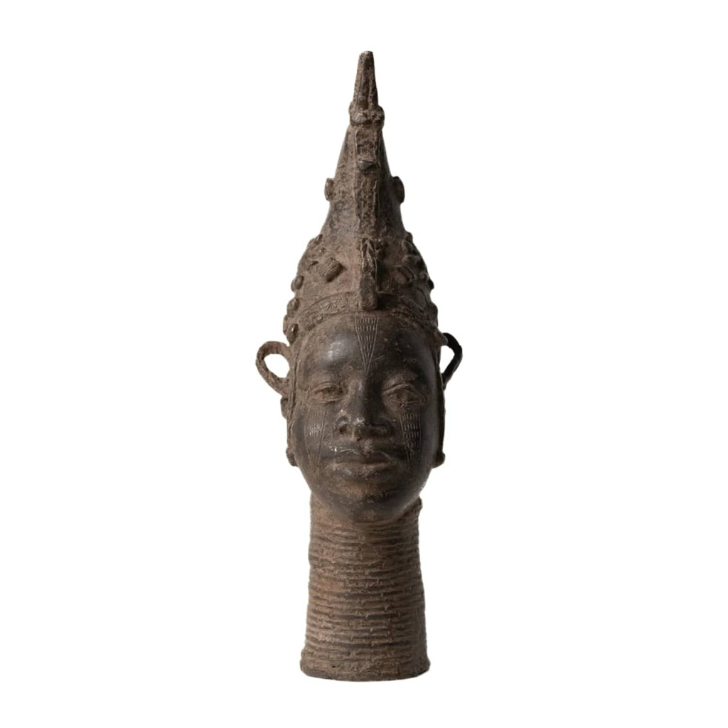 Benin Bronze Portrait Figure Modern Nomad Home Modern Nomad Home decor store Denver CO Colorado